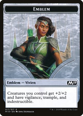 Emblem - Vivien Reid [Core Set 2019 Tokens] | Exor Games Truro