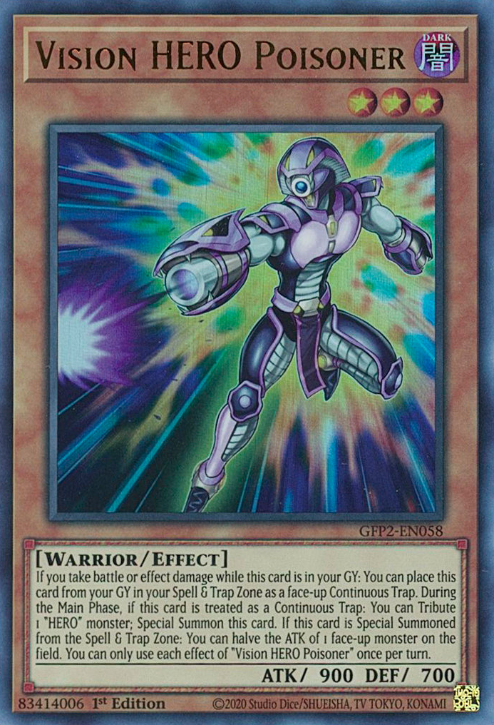 Vision HERO Poisoner [GFP2-EN058] Ultra Rare | Exor Games Truro