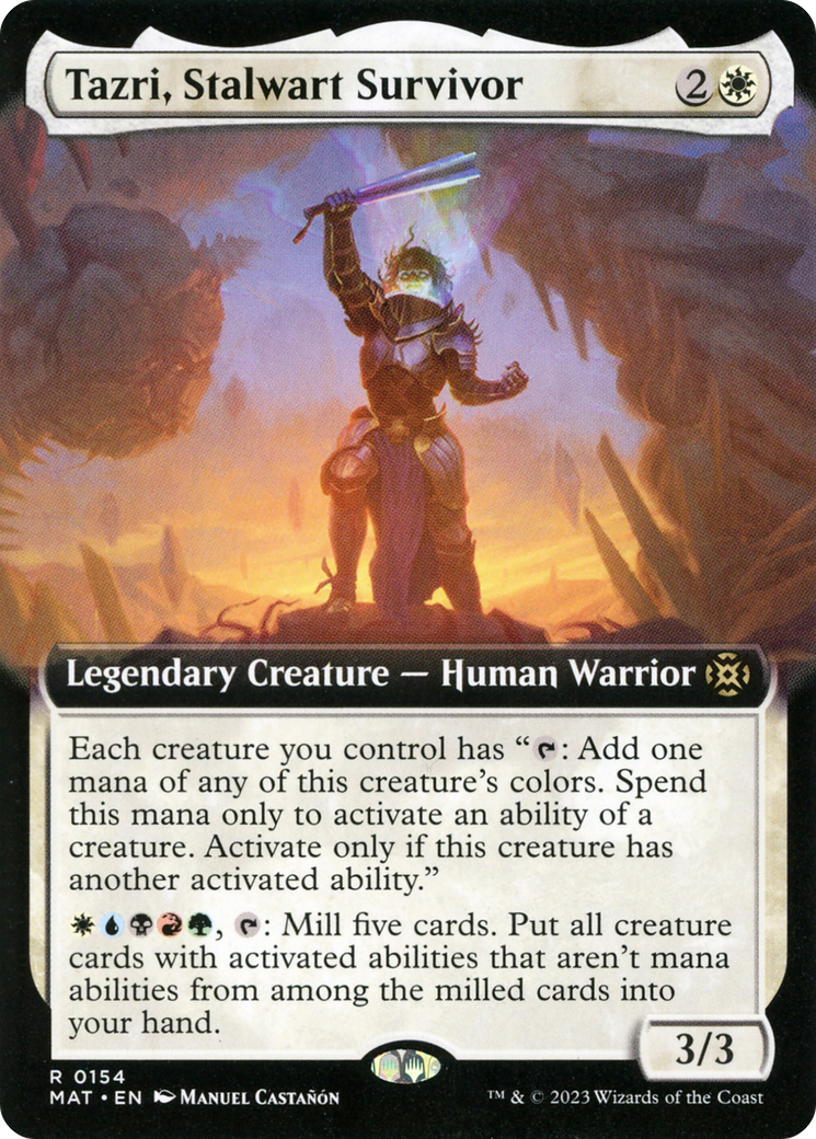 Tazri, Stalwart Survivor (Extended Art) [March of the Machine: The Aftermath] | Exor Games Truro