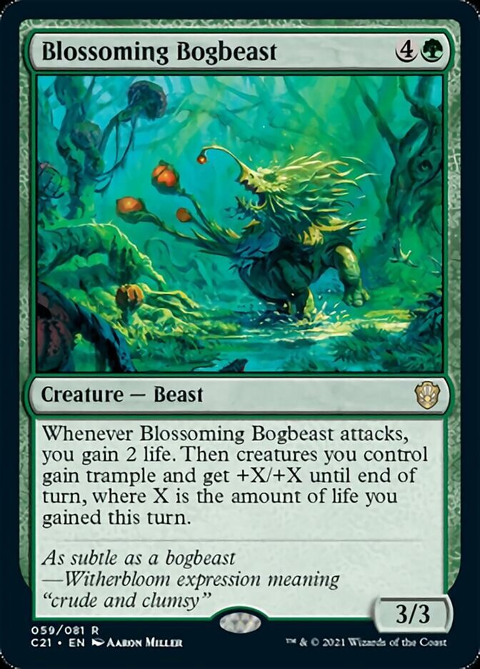 Blossoming Bogbeast [Commander 2021] | Exor Games Truro