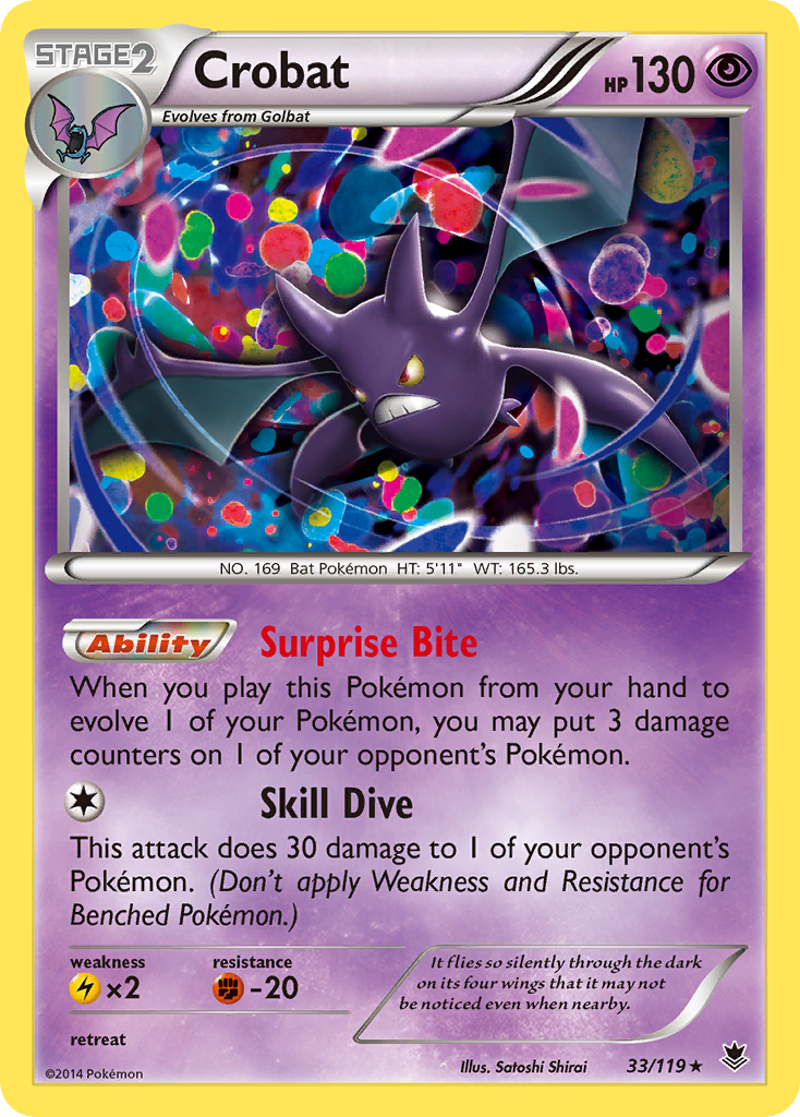 Crobat (33/119) [XY: Phantom Forces] | Exor Games Truro