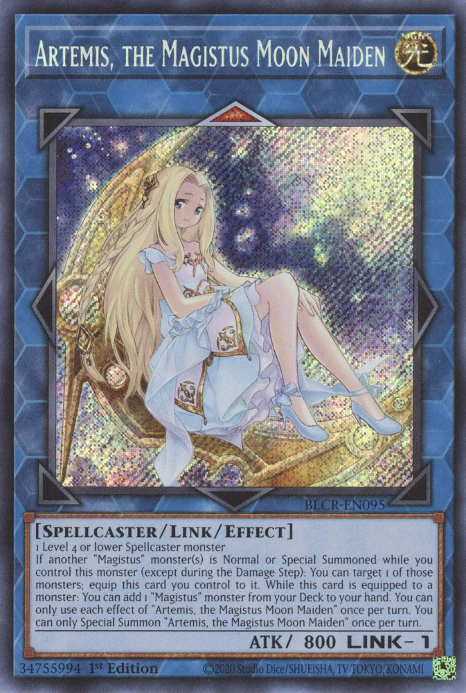 Artemis, the Magistus Moon Maiden [BLCR-EN095] Secret Rare | Exor Games Truro