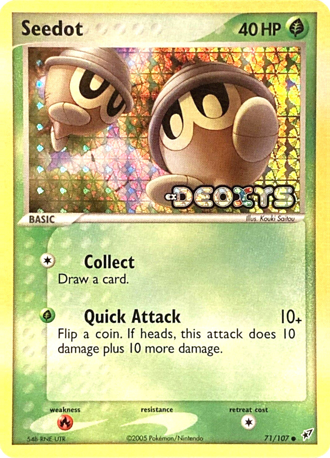 Seedot (71/107) (Stamped) [EX: Deoxys] | Exor Games Truro