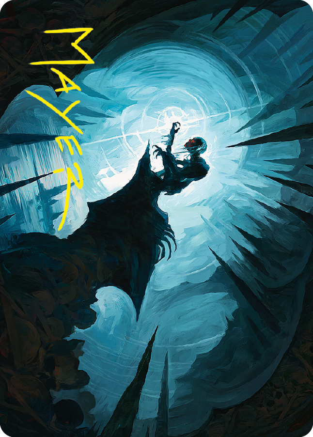 Gollum, Patient Plotter Art Card (Gold-Stamped Signature) [The Lord of the Rings: Tales of Middle-earth Art Series] | Exor Games Truro