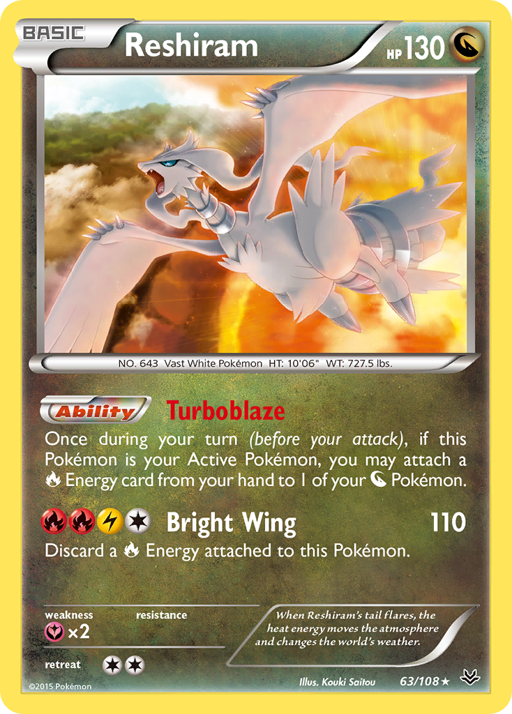 Reshiram (63/108) [XY: Roaring Skies] | Exor Games Truro