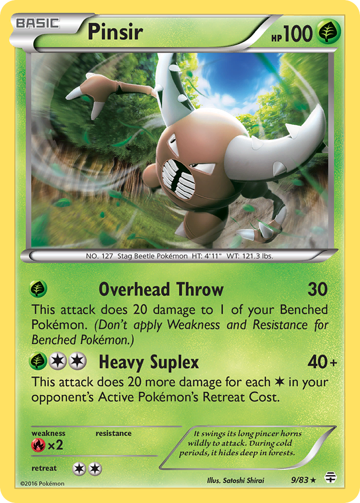 Pinsir (9/83) [XY: Generations] | Exor Games Truro