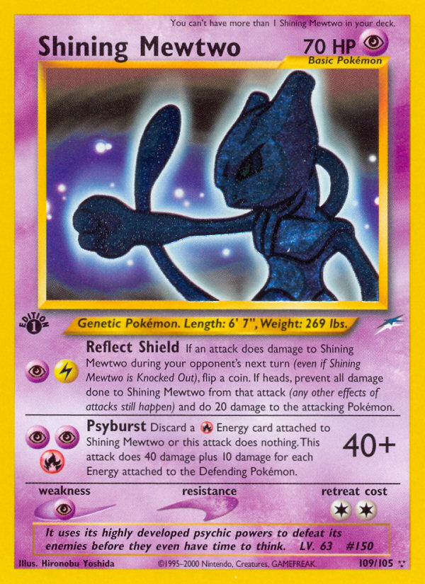 Shining Mewtwo (109/105) [Neo Destiny 1st Edition] | Exor Games Truro