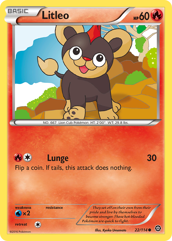 Litleo (22/114) [XY: Steam Siege] | Exor Games Truro