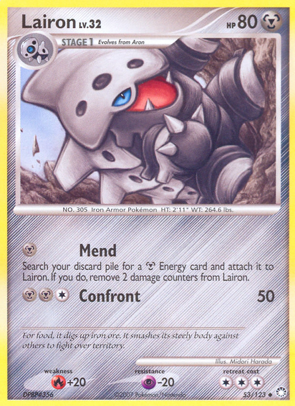 Lairon (53/123) [Diamond & Pearl: Mysterious Treasures] | Exor Games Truro