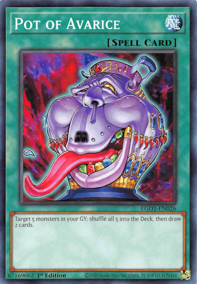 Pot of Avarice [EGO1-EN026] Common | Exor Games Truro