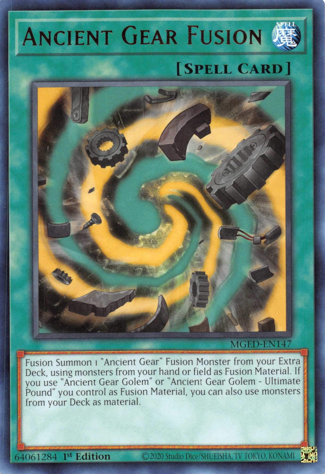 Ancient Gear Fusion [MGED-EN147] Rare | Exor Games Truro