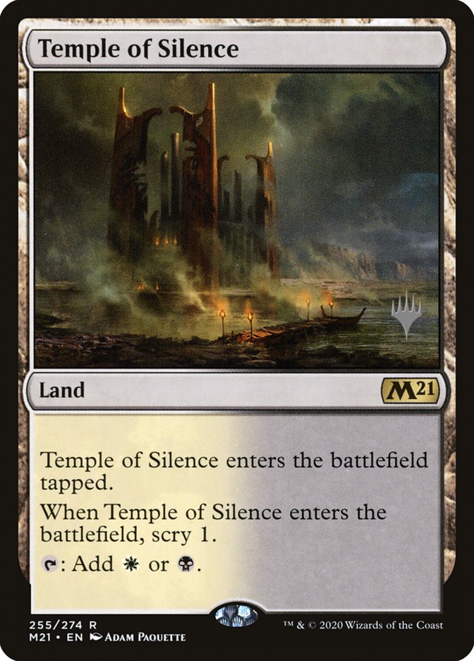 Temple of Silence (Promo Pack) [Core Set 2021 Promos] | Exor Games Truro