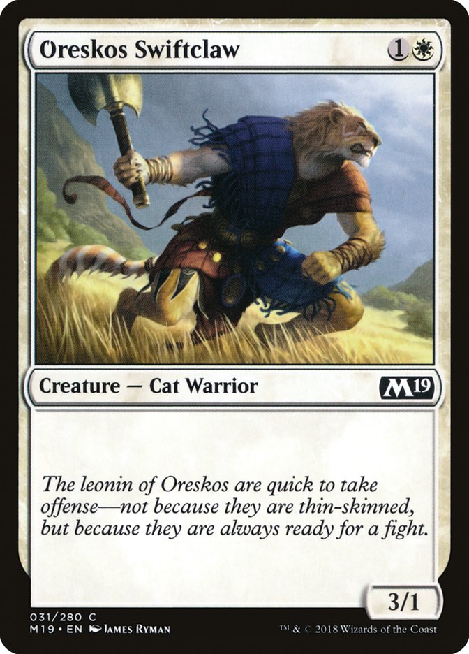 Oreskos Swiftclaw [Core Set 2019] | Exor Games Truro