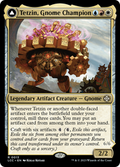 Tetzin, Gnome Champion // The Golden-Gear Colossus [The Lost Caverns of Ixalan Commander] | Exor Games Truro