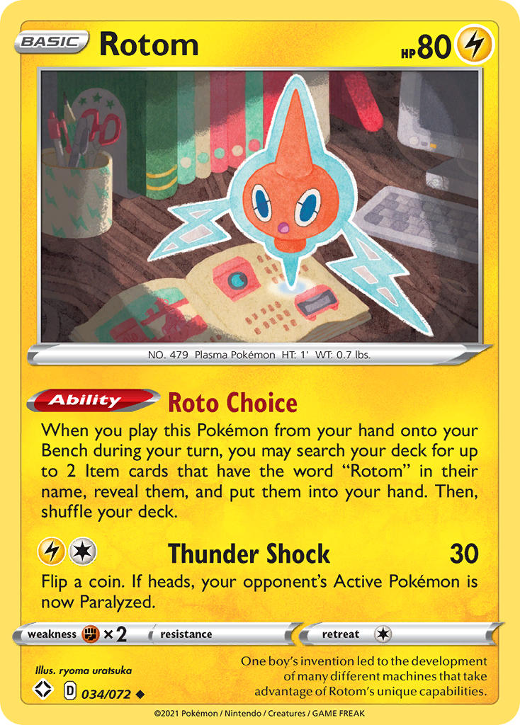 Rotom (034/072) [Sword & Shield: Shining Fates] | Exor Games Truro