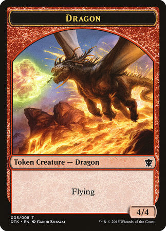 Dragon Token [Dragons of Tarkir Tokens] | Exor Games Truro