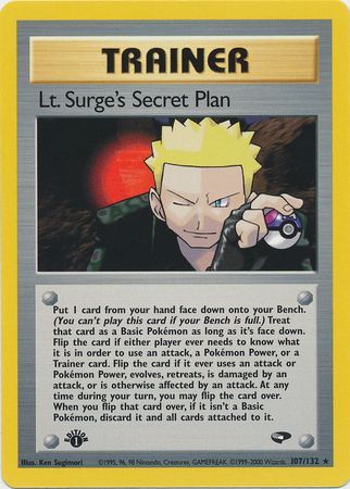 Lt. Surge's Secret Plan (107/132) [Gym Challenge 1st Edition] | Exor Games Truro