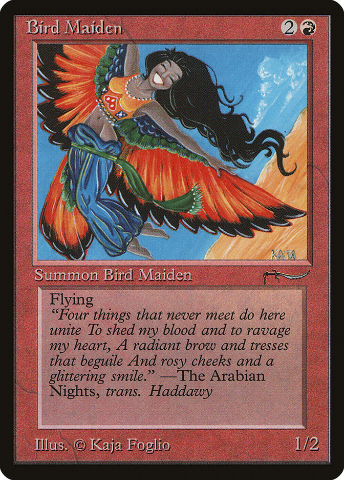 Bird Maiden (Light Mana Cost) [Arabian Nights] | Exor Games Truro