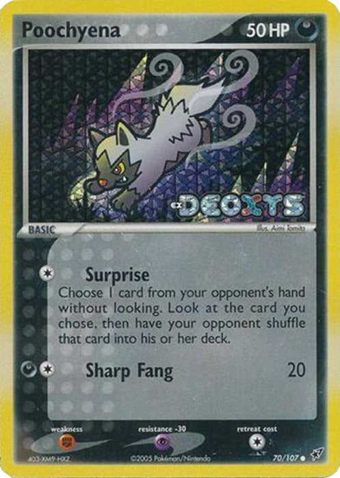 Poochyena (70/107) (Stamped) [EX: Deoxys] | Exor Games Truro