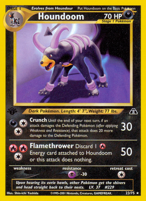 Houndoom (23/75) [Neo Discovery 1st Edition] | Exor Games Truro