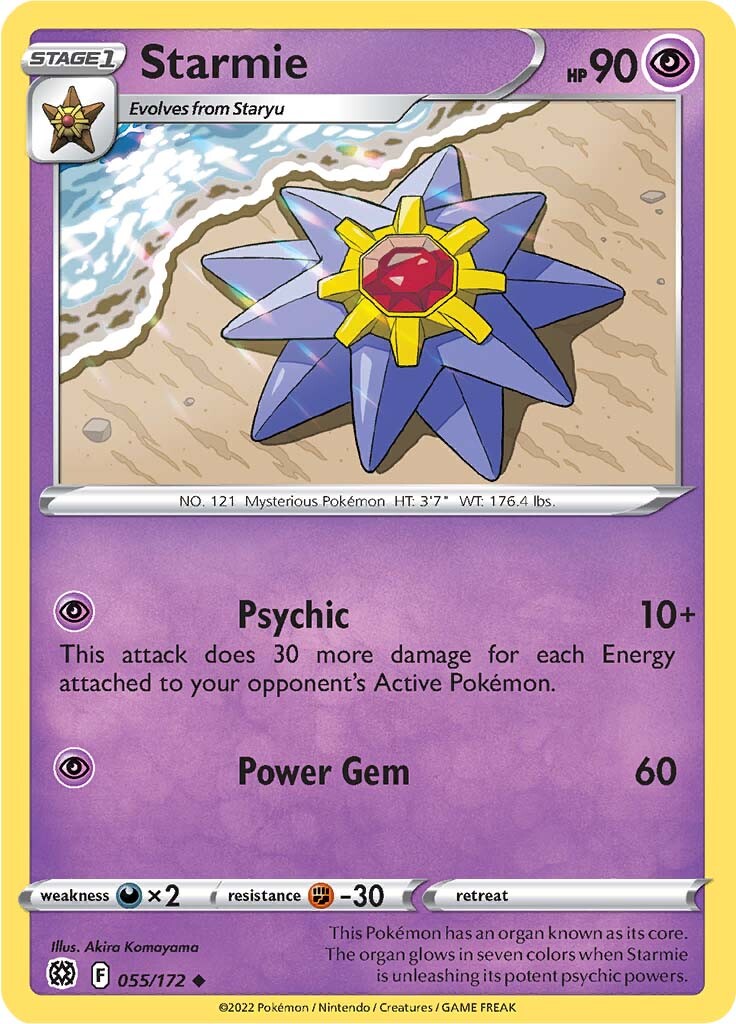 Starmie (055/172) [Sword & Shield: Brilliant Stars] | Exor Games Truro