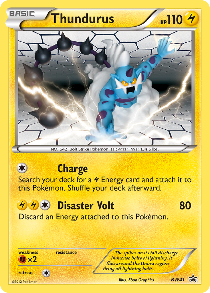 Thundurus (BW41) [Black & White: Black Star Promos] | Exor Games Truro