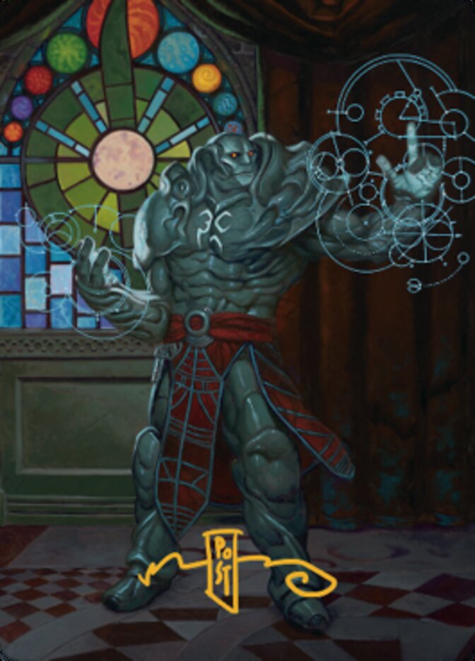 Karn, Living Legacy Art Card 2 (Gold-Stamped Signature) [Dominaria United Art Series] | Exor Games Truro