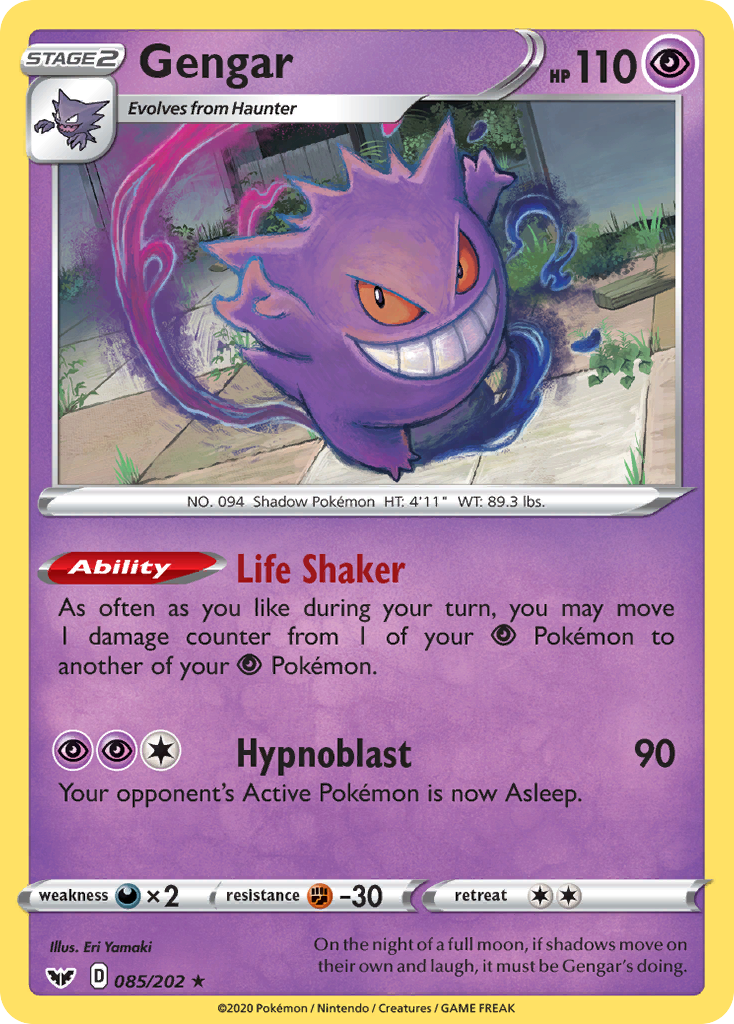 Gengar (085/202) [Sword & Shield: Base Set] | Exor Games Truro