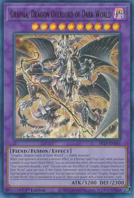 Grapha, Dragon Overlord of Dark World [SR13-EN041] Ultra Rare | Exor Games Truro