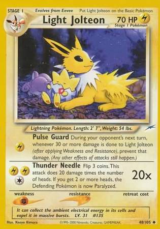 Light Jolteon (48/105) [Neo Destiny Unlimited] | Exor Games Truro