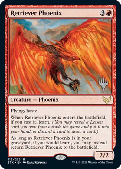 Retriever Phoenix (Promo Pack) [Strixhaven: School of Mages Promos] | Exor Games Truro