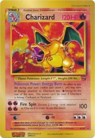 Charizard (4/102) (CoroCoro Promo) (Jumbo Card) [Base Set Unlimited] | Exor Games Truro