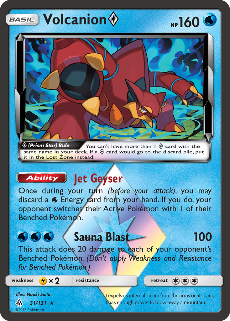 Volcanion (31/131) (Prism Star) [Sun & Moon: Forbidden Light] | Exor Games Truro