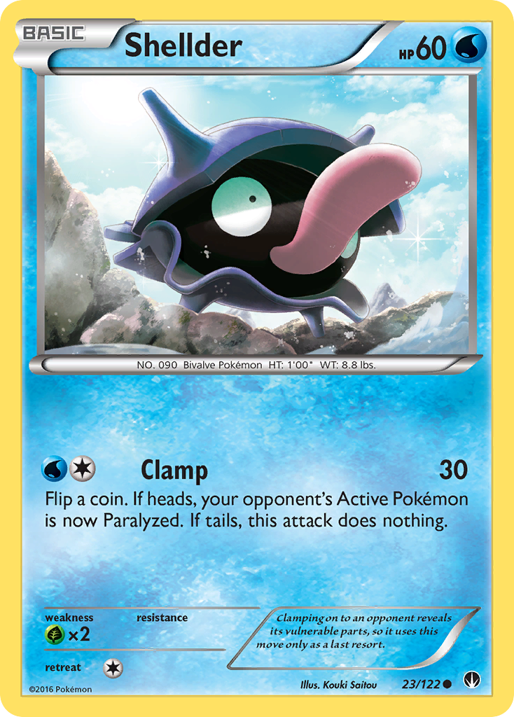 Shellder (23/122) [XY: BREAKpoint] | Exor Games Truro
