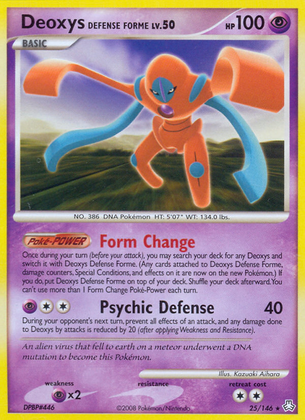 Deoxys Defense Forme (25/146) [Diamond & Pearl: Legends Awakened] | Exor Games Truro