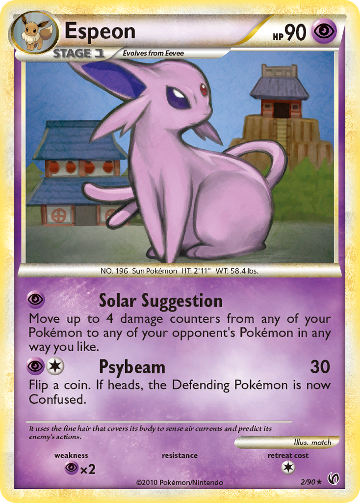 Espeon (2/90) [HeartGold & SoulSilver: Undaunted] | Exor Games Truro