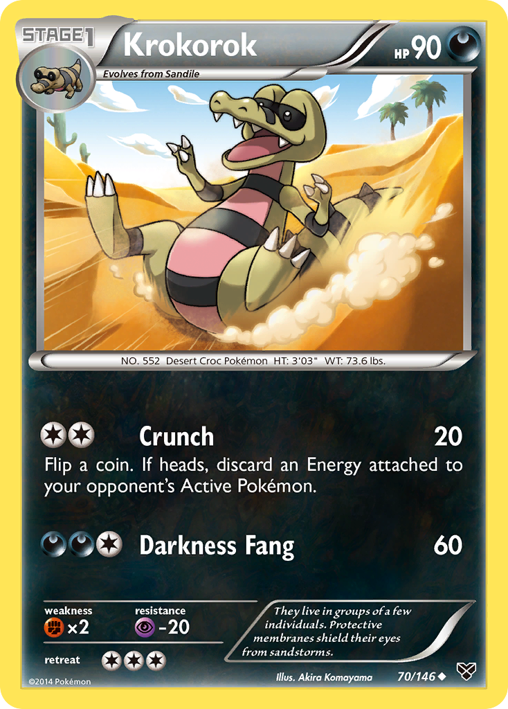 Krokorok (70/146) [XY: Base Set] | Exor Games Truro