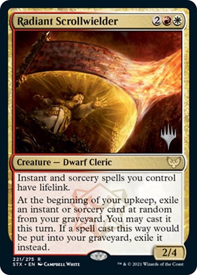 Radiant Scrollwielder (Promo Pack) [Strixhaven: School of Mages Promos] | Exor Games Truro