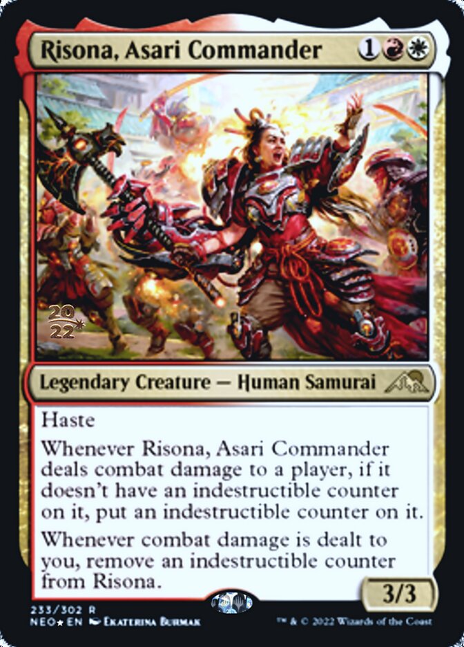 Risona, Asari Commander [Kamigawa: Neon Dynasty Prerelease Promos] | Exor Games Truro