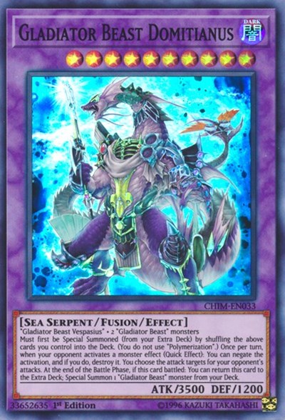 Gladiator Beast Domitianus [CHIM-EN033] Super Rare | Exor Games Truro