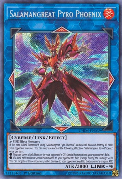 Salamangreat Pyro Phoenix [CHIM-EN039] Secret Rare | Exor Games Truro
