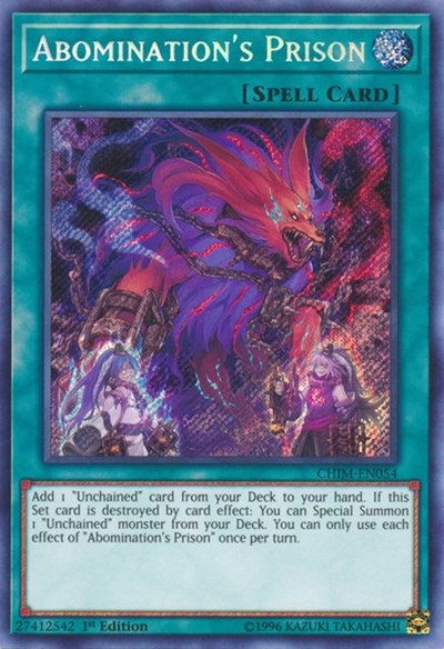 Abomination's Prison [CHIM-EN054] Secret Rare | Exor Games Truro