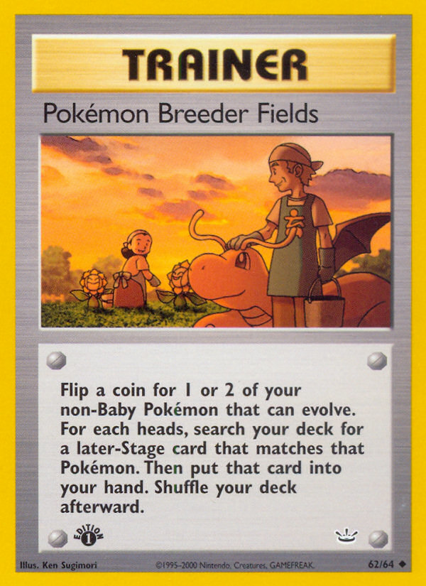 Pokemon Breeder Fields (62/64) [Neo Revelation 1st Edition] | Exor Games Truro