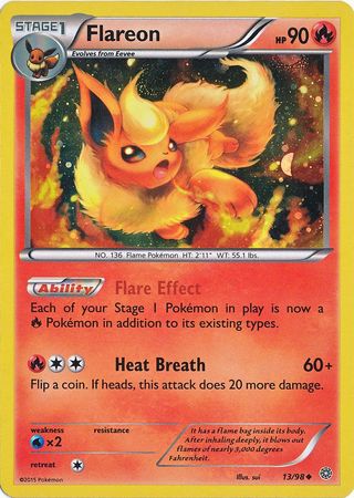 Flareon (13/98) (Cosmos Holo) [XY: Ancient Origins] | Exor Games Truro