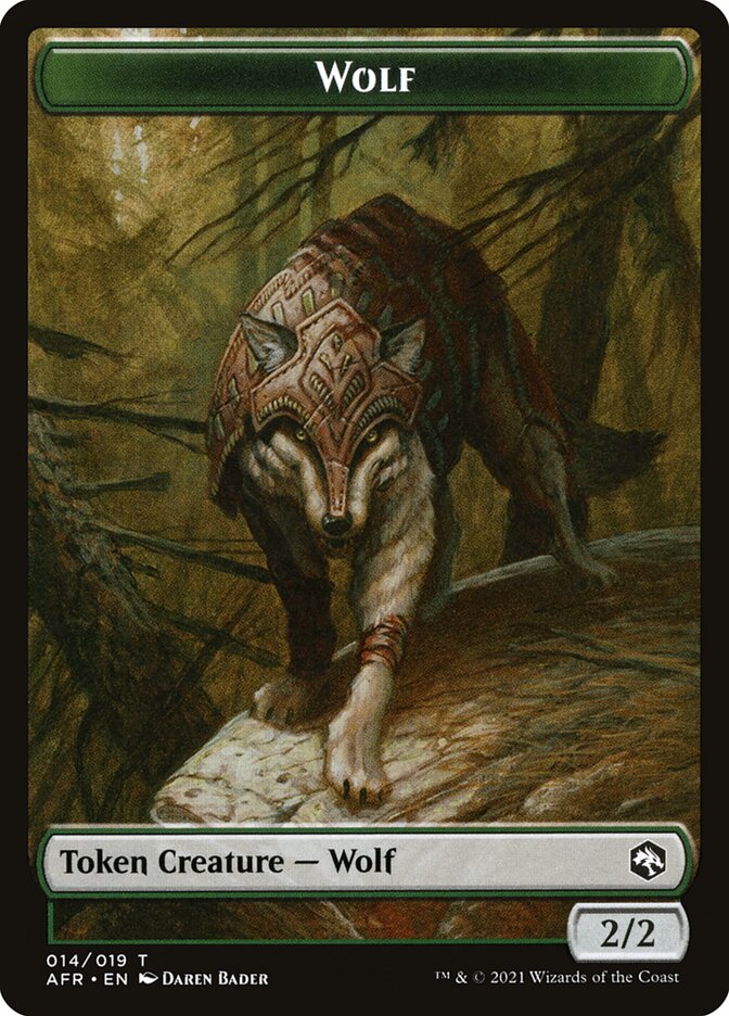 Wolf (014) // Clue (016) Double-sided Token [Challenger Decks 2022 Tokens] | Exor Games Truro