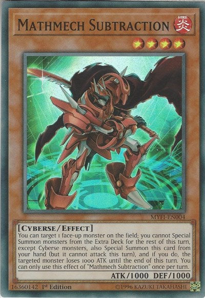 Mathmech Subtraction [MYFI-EN004] Super Rare | Exor Games Truro