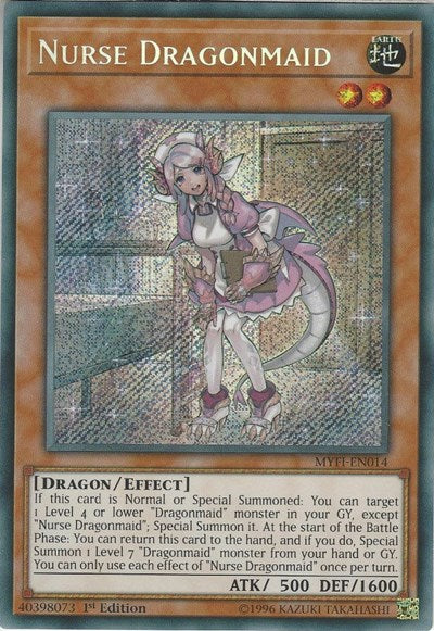 Nurse Dragonmaid [MYFI-EN014] Secret Rare | Exor Games Truro