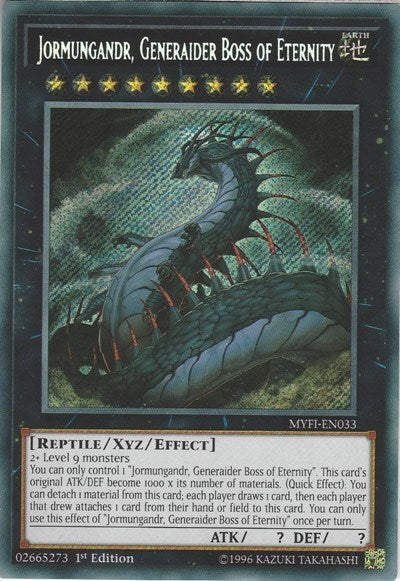 Jormungandr, Generaider Boss of Eternity [MYFI-EN033] Secret Rare | Exor Games Truro