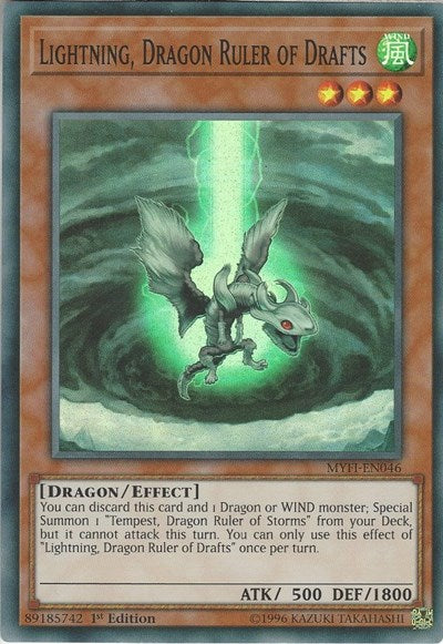 Lightning, Dragon Ruler of Drafts [MYFI-EN046] Super Rare | Exor Games Truro