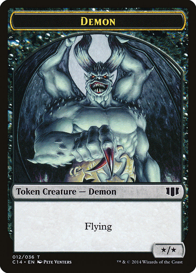 Demon (012/036) // Zombie (016/036) Double-sided Token [Commander 2014 Tokens] | Exor Games Truro